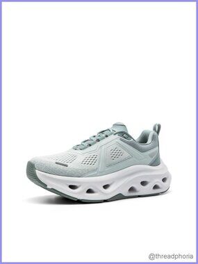 Women's Cushioning Walking Running Shoes - Breathable Mesh, Arch Support, Non